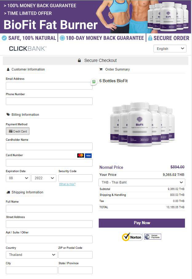 BioFit Nature's Formulas Secure page order